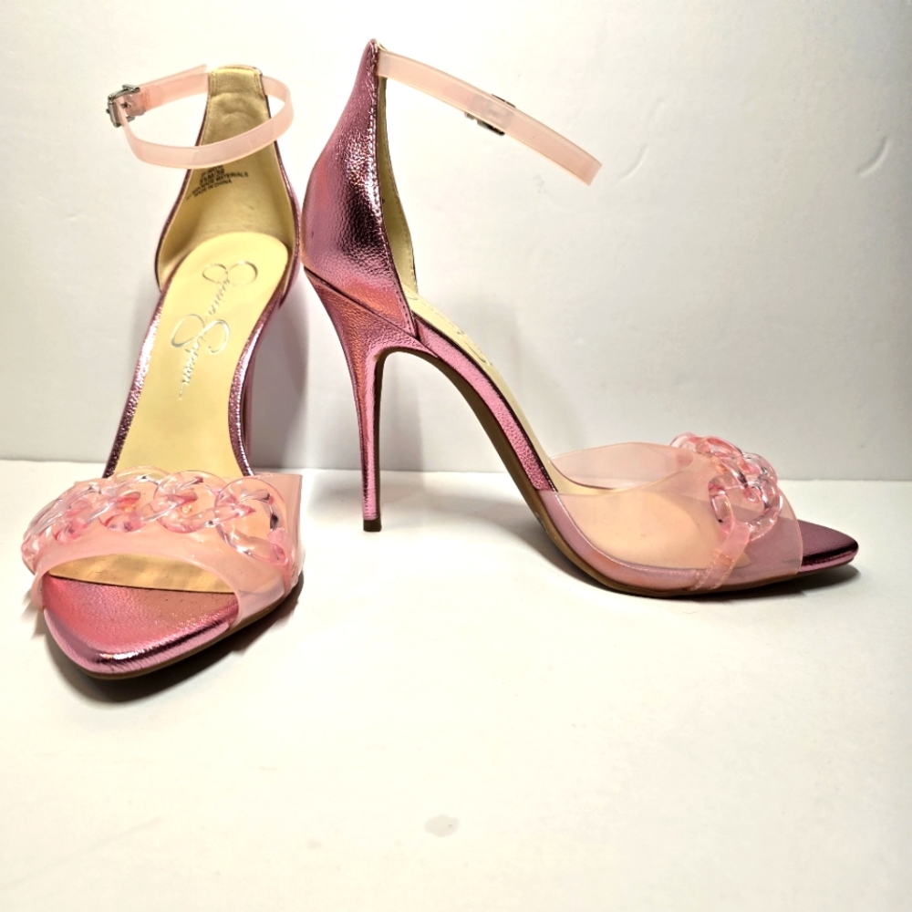 Jessica Simpson Metallic Pink Heels. Size 8 1/2. NWOT